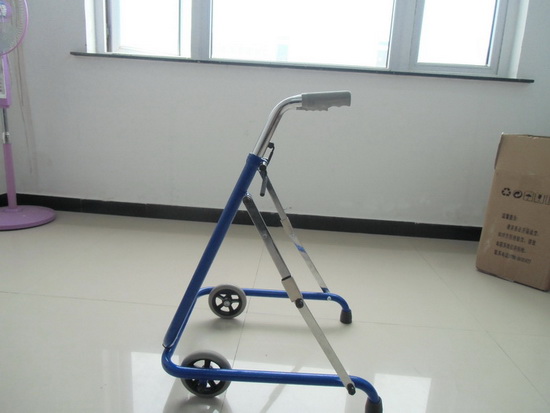 Steel Two-Wheel Folding Walker