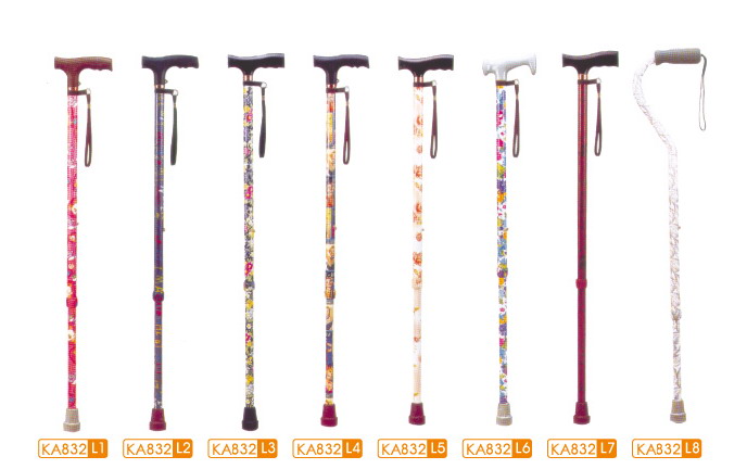 “T” Handle Canes, Designer Colors