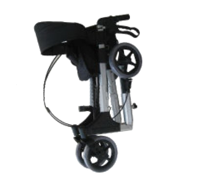 Aluminum Folding Rollator, Detachable Leg Pieces