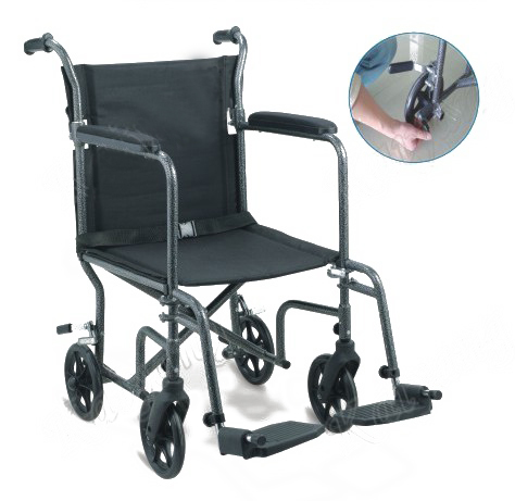 Deluxe Aluminum Transport Chair, Quick released 8