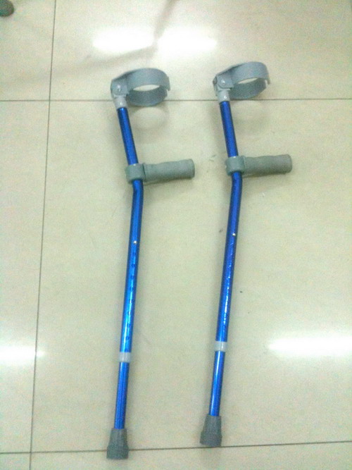Single Adjustable Elbow Crutches, Double Pins
